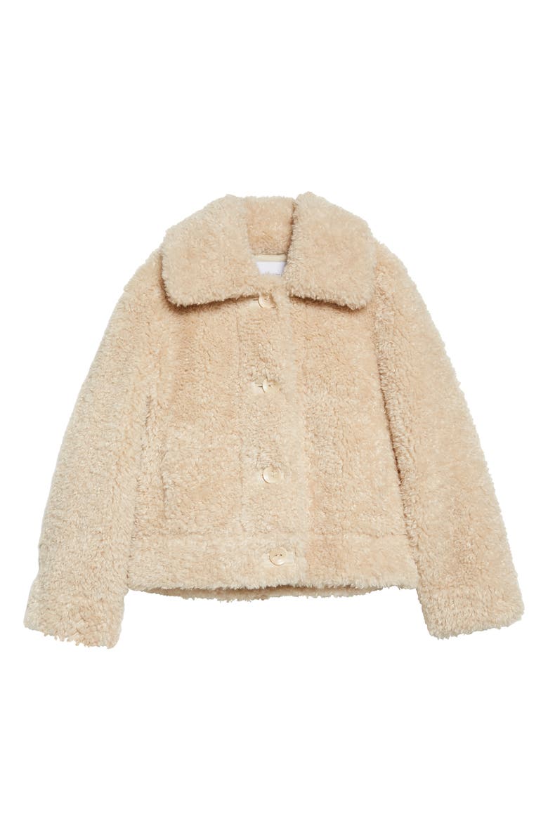 Stand Studio Melina Faux Shearling Jacket, Alternate, color, 