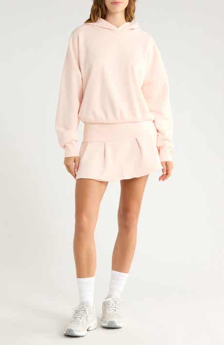 Free People FP Movement Sprint to the Finish Cotton Blend Fleece Hoodie & Miniskirt Set