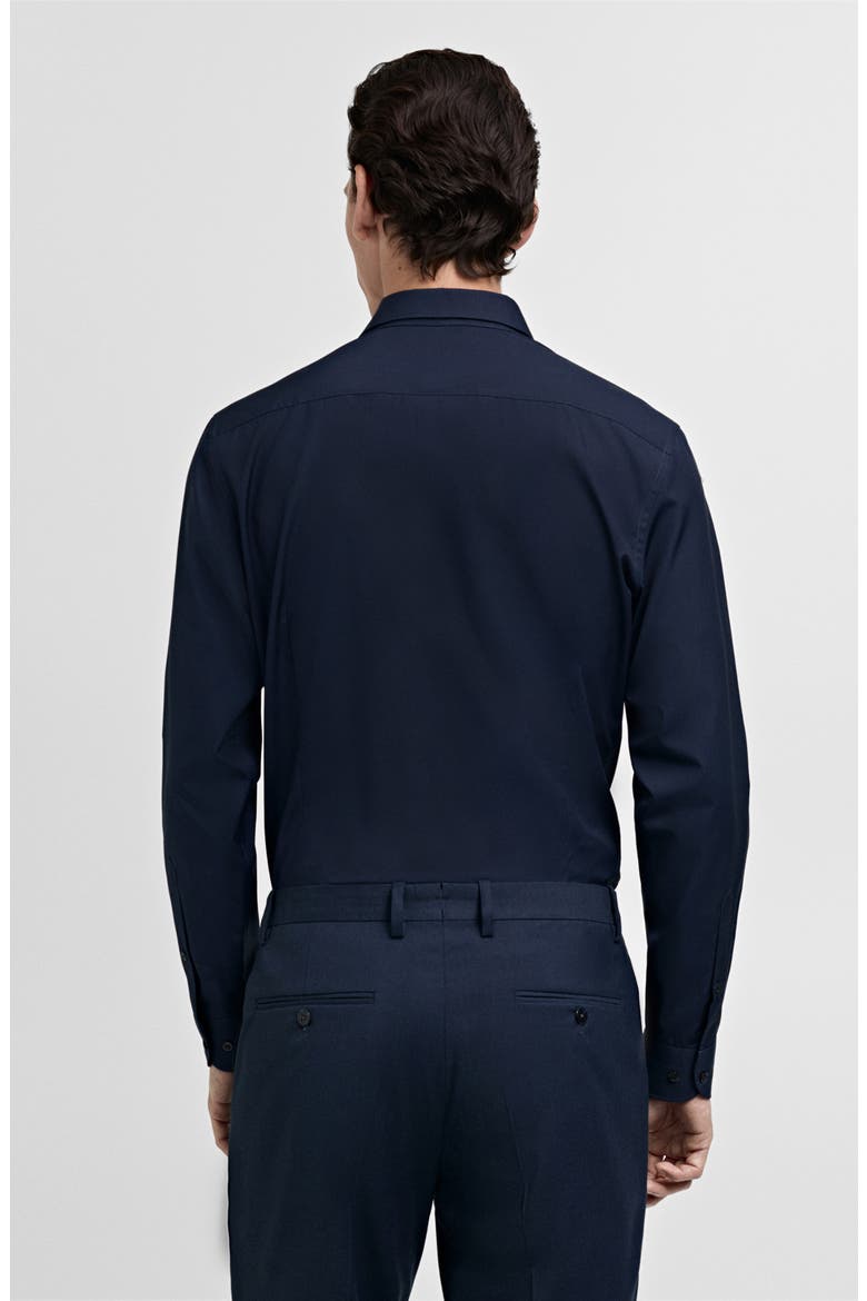 Slim Fit Cotton Poplin Suit Button-Up Shirt, Alternate, color, DARK NAVY