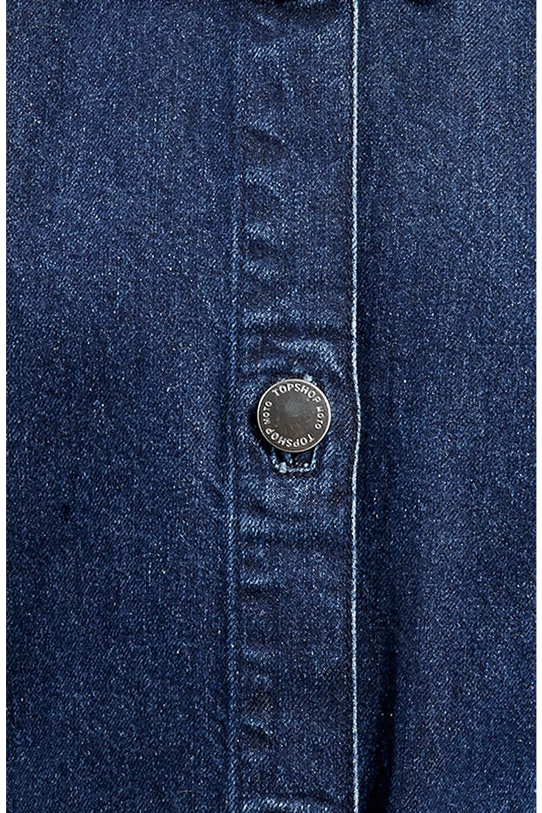 Belted Denim Jacket, Alternate, color, INDIGO