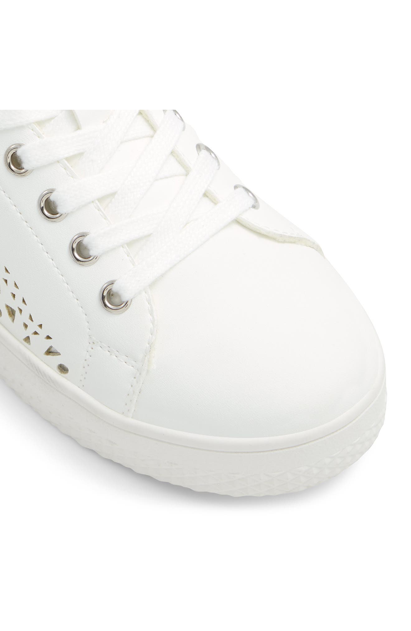 Call It Spring By Aldo Kalinaa Laser Cut Sneaker, Alternate, color, White
