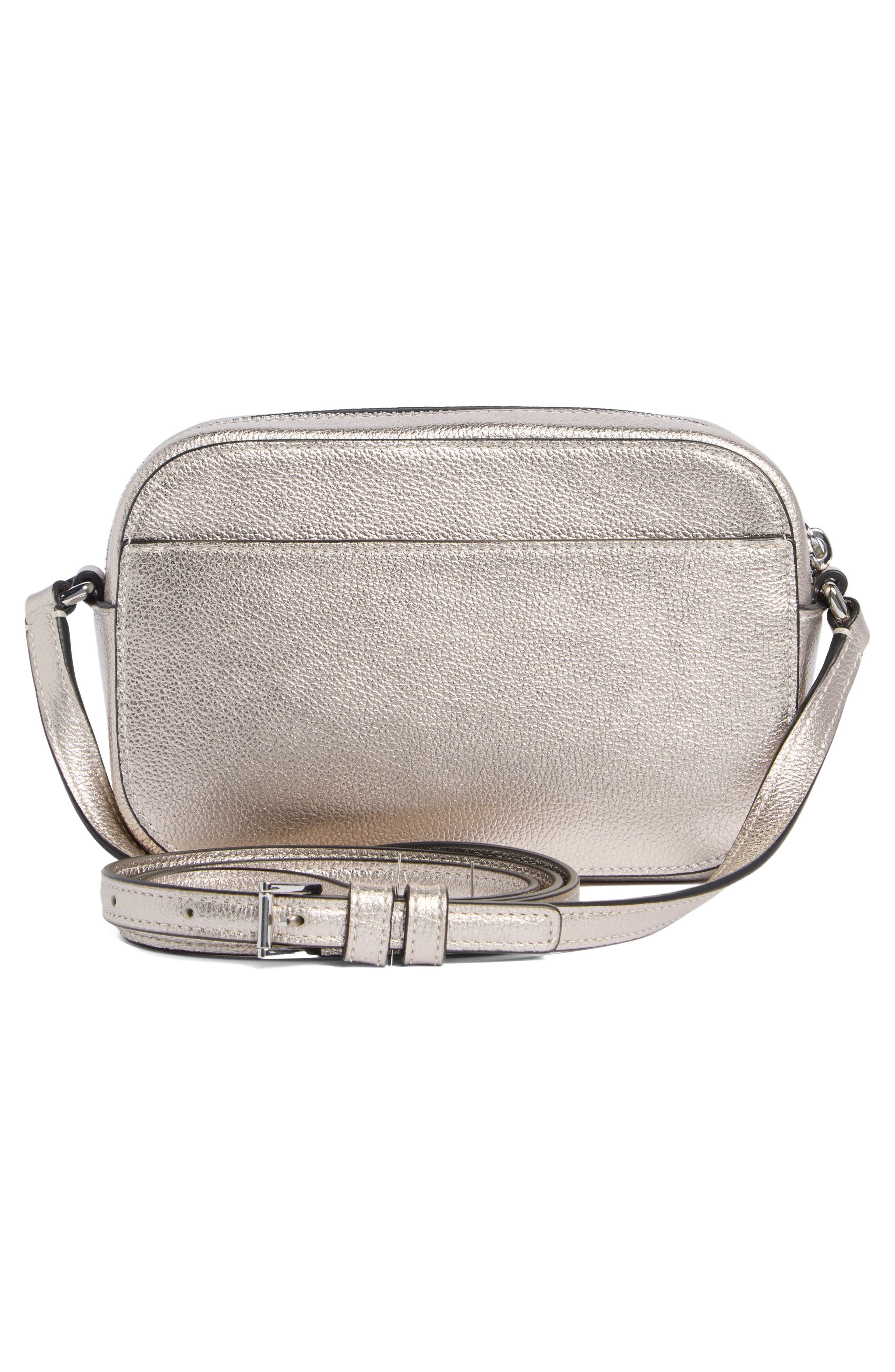 Kate Spade New York ava metallic crossbody bag, Alternate, color, Silver Multi