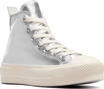 Converse chuck taylor silver metallic best sale