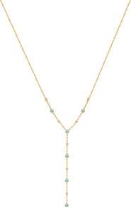 EFFY Turquoise & Diamond Station Y-Necklace