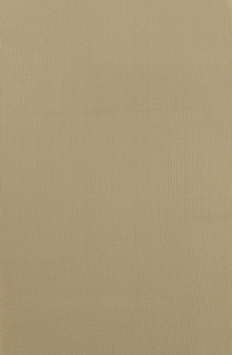 HOUSE OF CB Heather Knit Midi Skirt, Alternate, color, Camel