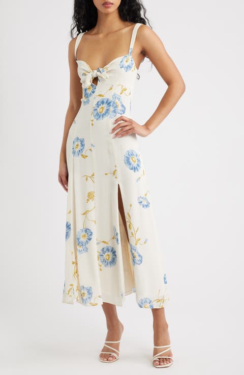 Aislinn Floral Tie Front Dress