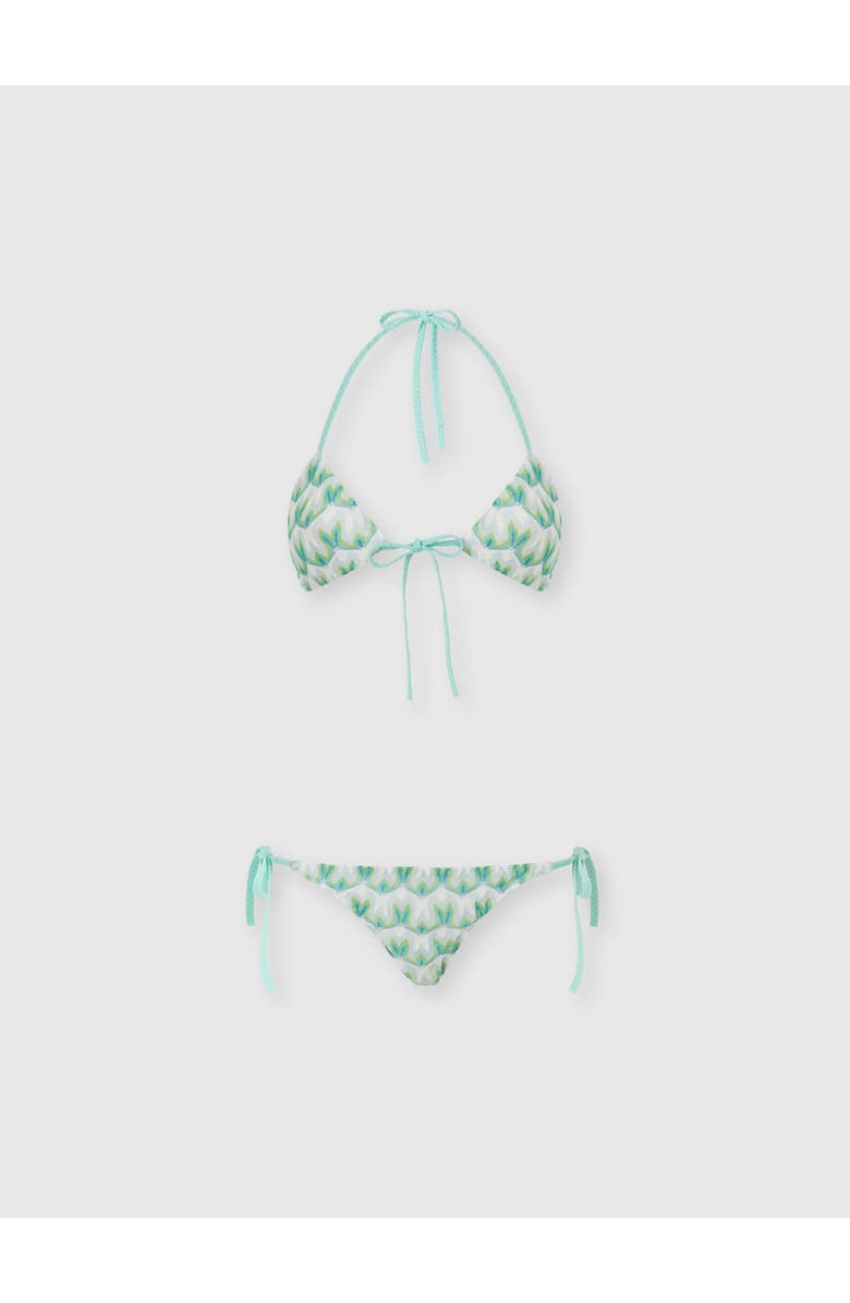 Missoni Triangle Bikini In Viscose With Floral Motif, Main, color, Multicoloured