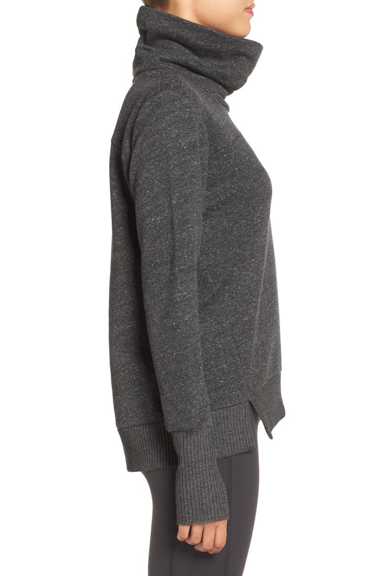 Haze Funnel Neck Sweatshirt, Alternate, color, CHARCOAL HEATHER