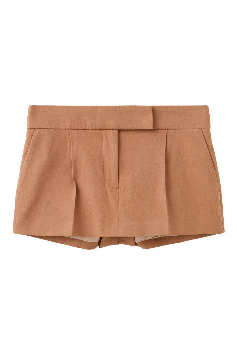 Pleated Miniskirt, Alternate, color, NUDE
