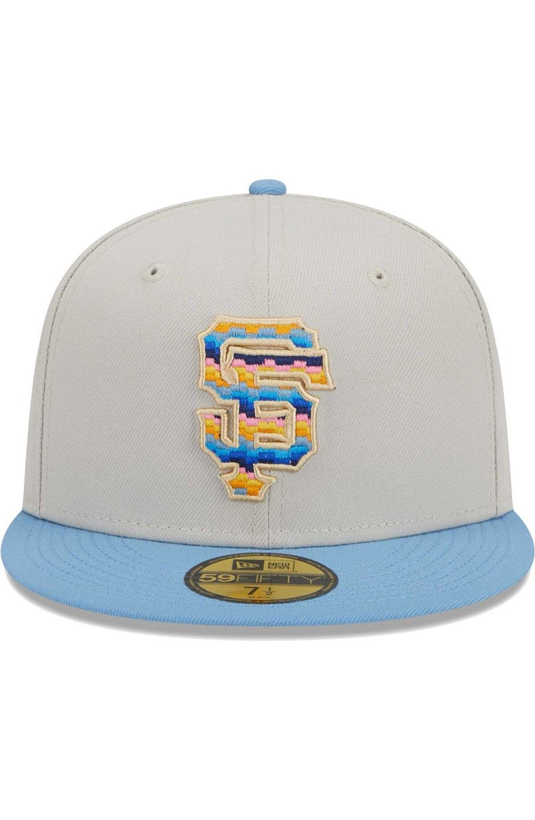 New Era Men's New Era Natural San Francisco Giants Beach Front 59FIFTY Fitted Hat, Alternate, color,