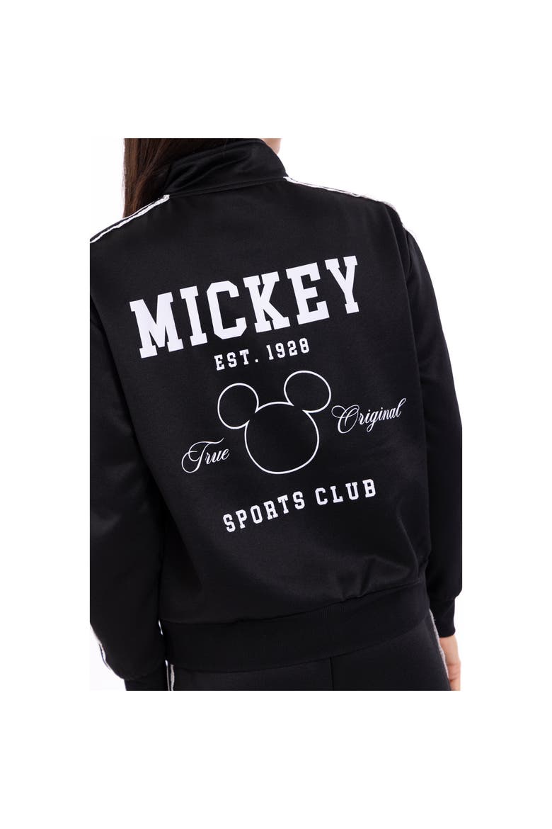 Mickey Mouse Zip-Up Track Jacket, Alternate, color, Black Mickey Mouse