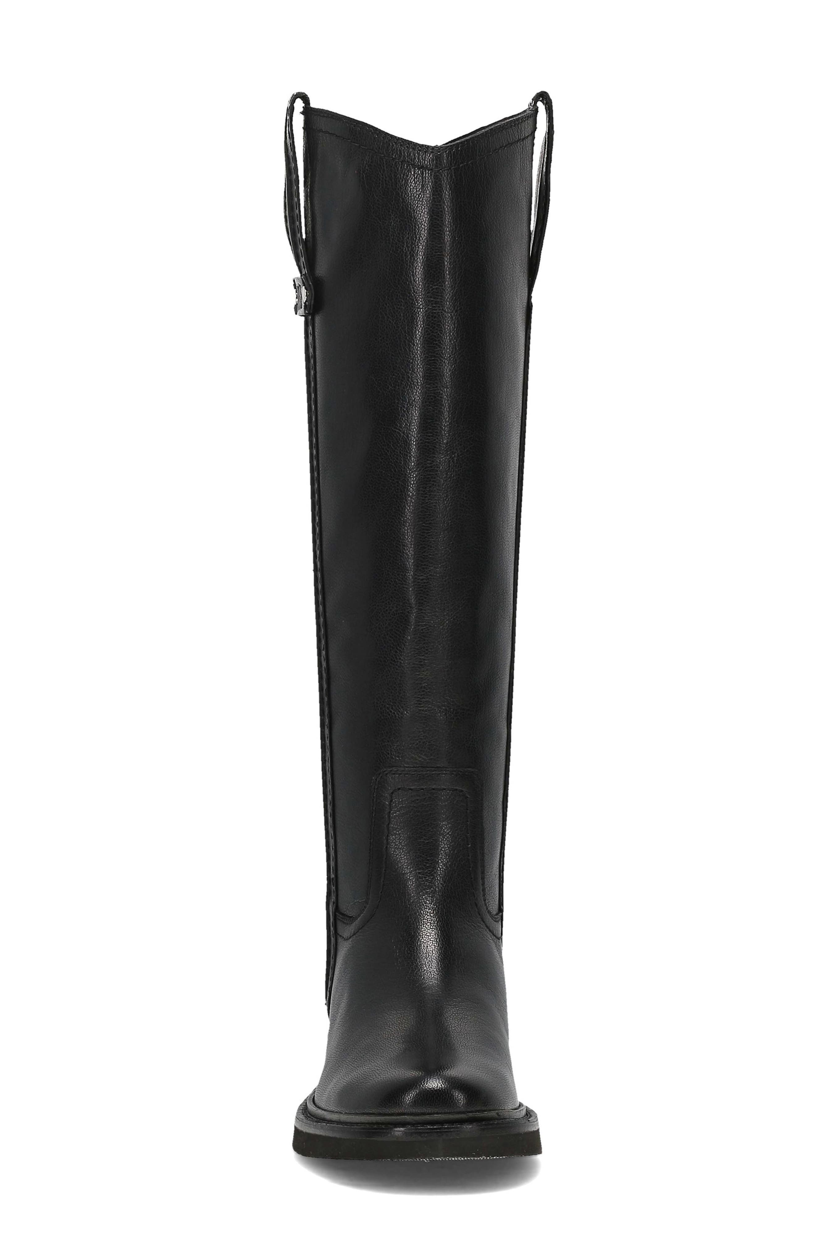 Phoebe Leather Tall Boot, Alternate, color, BLACK
