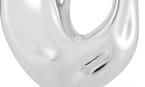 Shop Chloe & Madison Chloe And Madison Hammered Stud Earrings In Silver