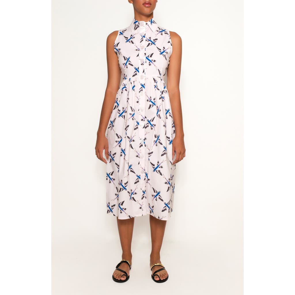 THE LULO PROJECT THE LULO PROJECT PIER SLEEVELESS MIDI SHIRTDRESS