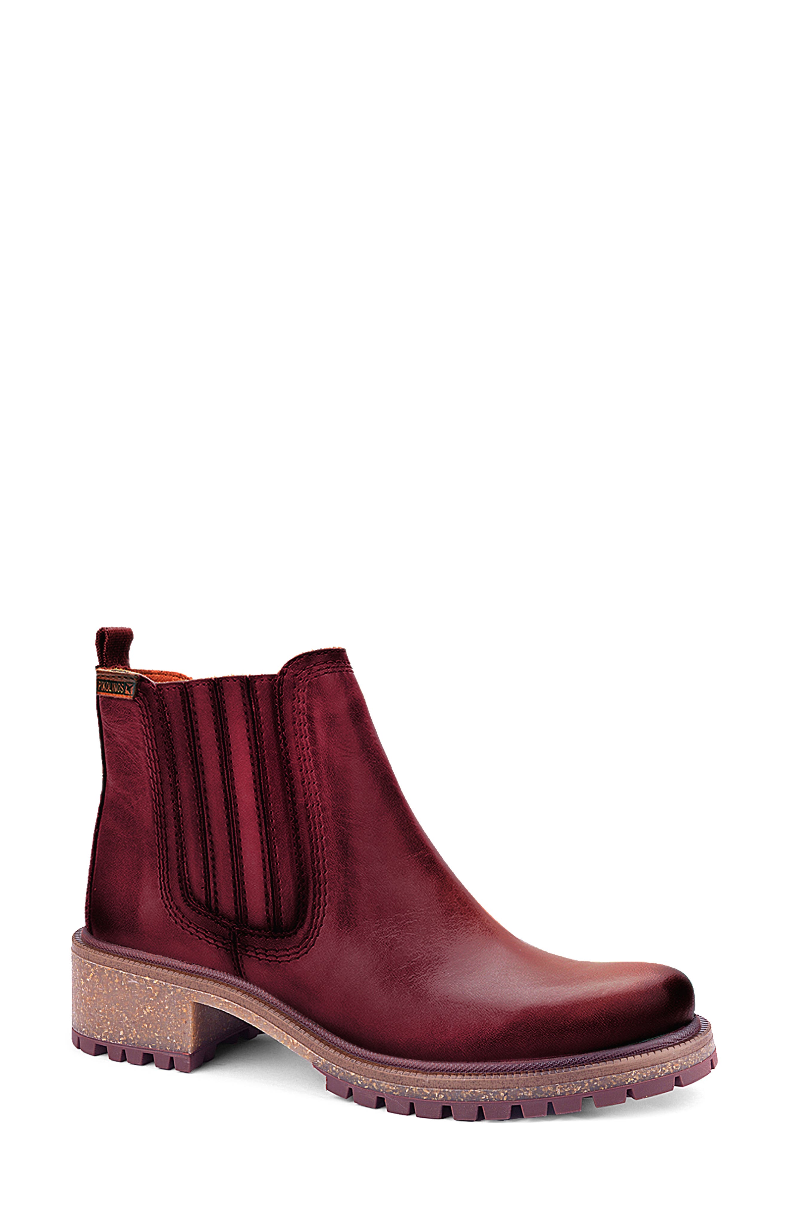 Aspe Bootie, Main, color, GARNET LEATHER