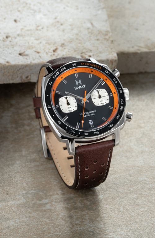 Mvmt Mulholland Driver Chronograph, 42mm In Brown