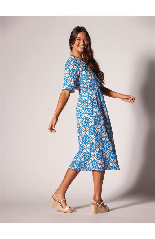 Tori Richard Flowrie Maika Dress In Harbor