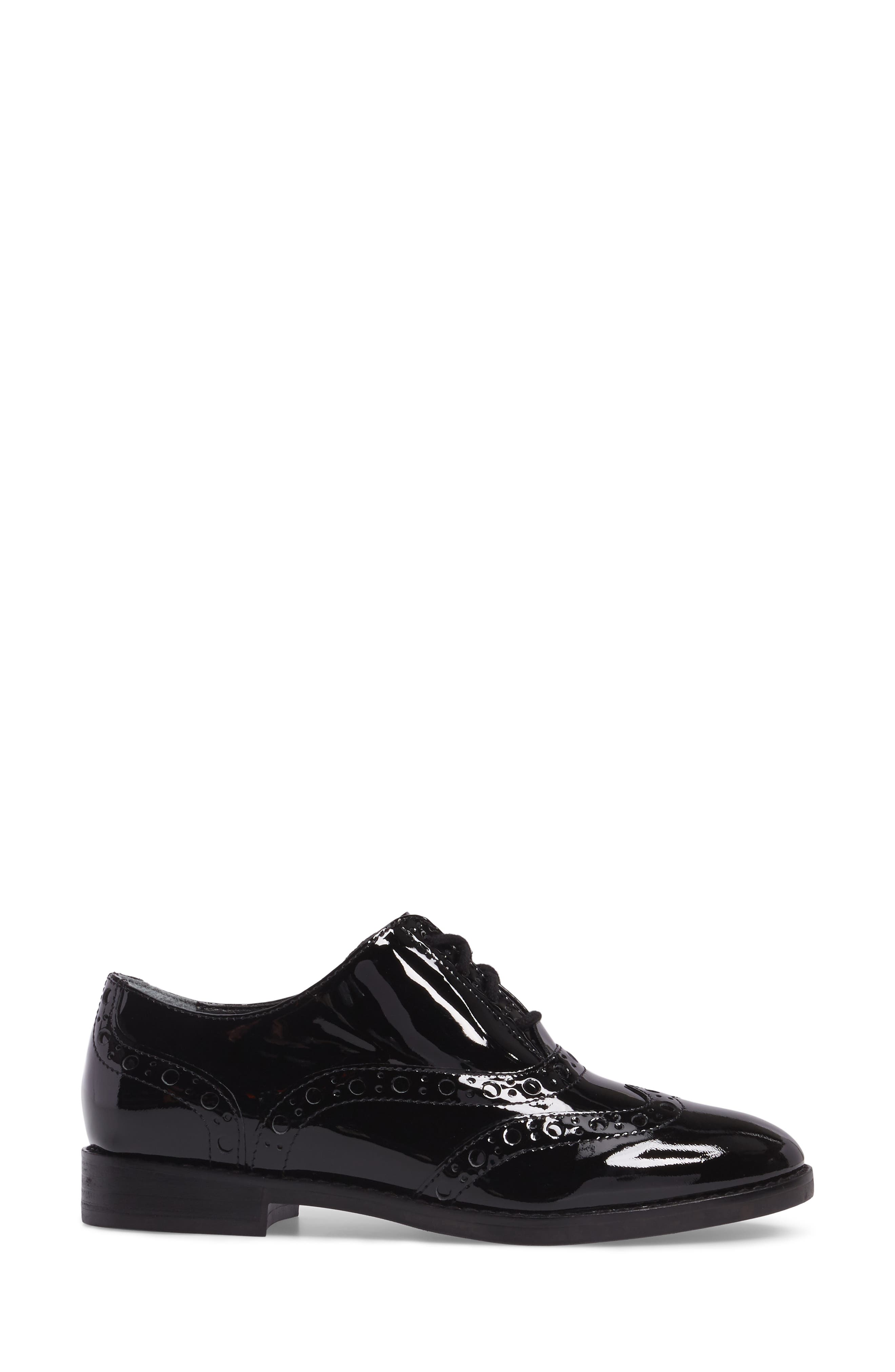 Vionic Hadley Wingtip, Alternate, color, BLACK PATENT LEATHER