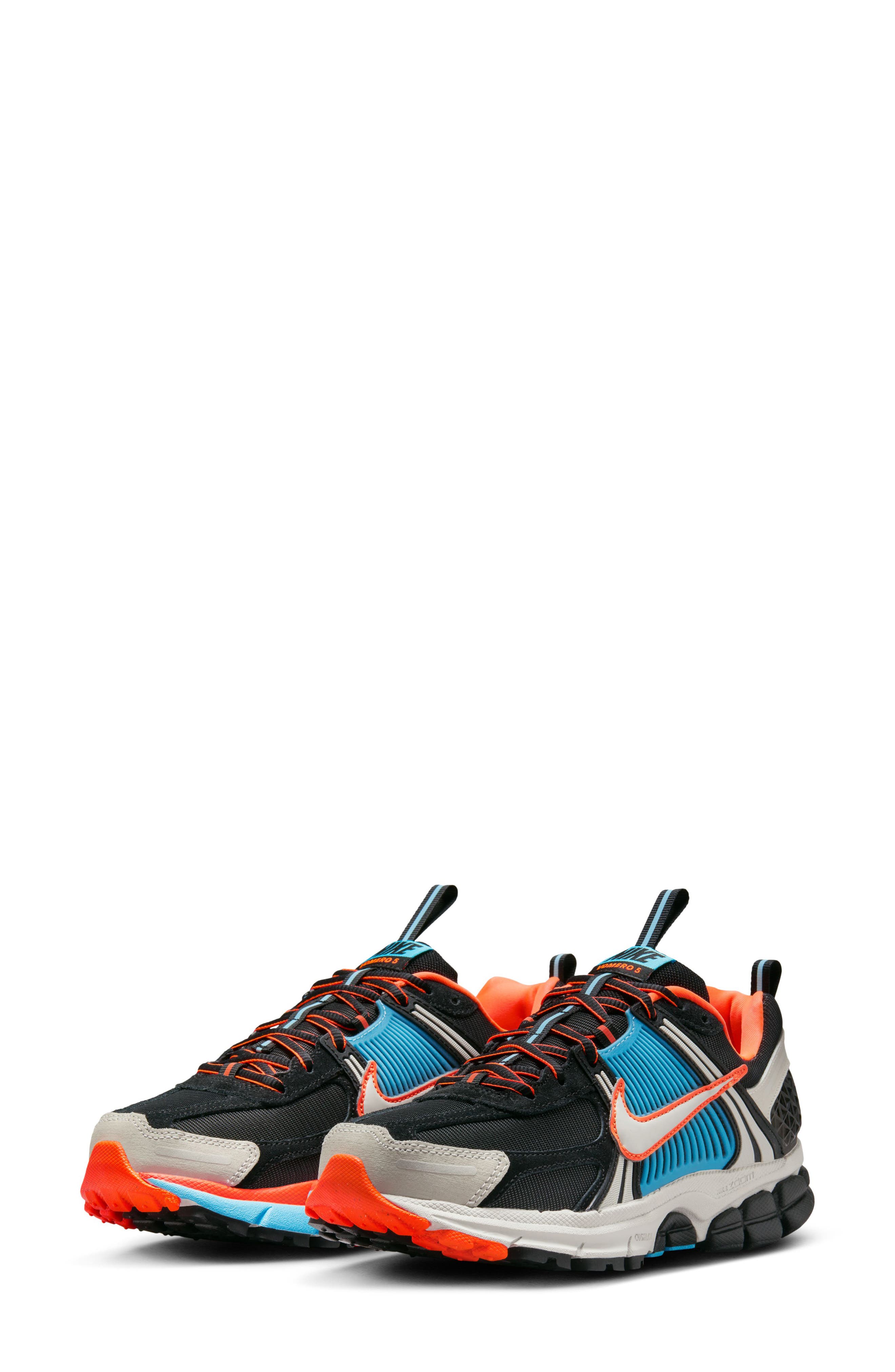 Zoom Vomero 5 PRM Sneaker, Main, color, BLACK/ BONE/ BLUE/ ORANGE