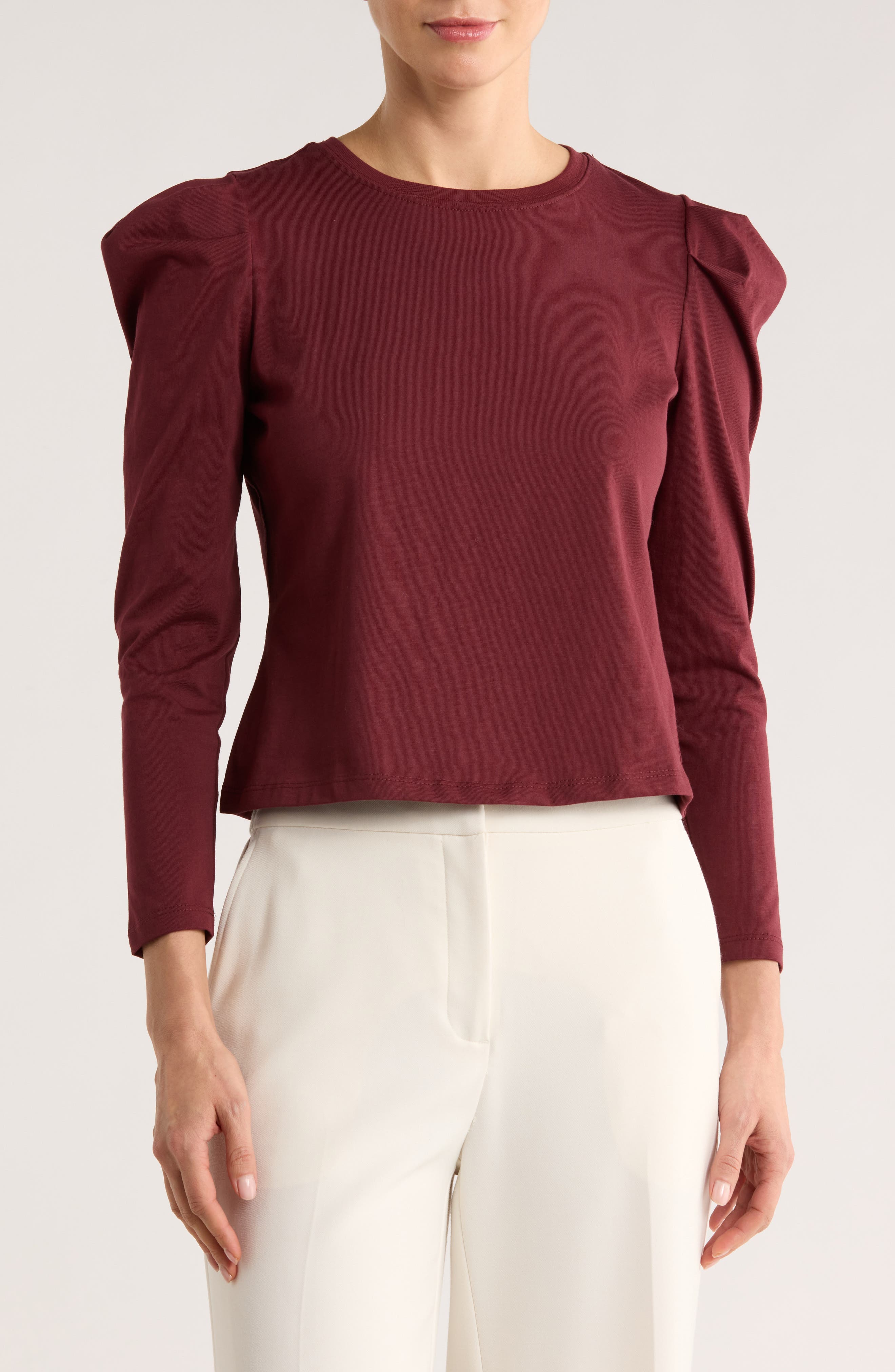 ELIE ELIE TAHARI Pleated Shoulder Top