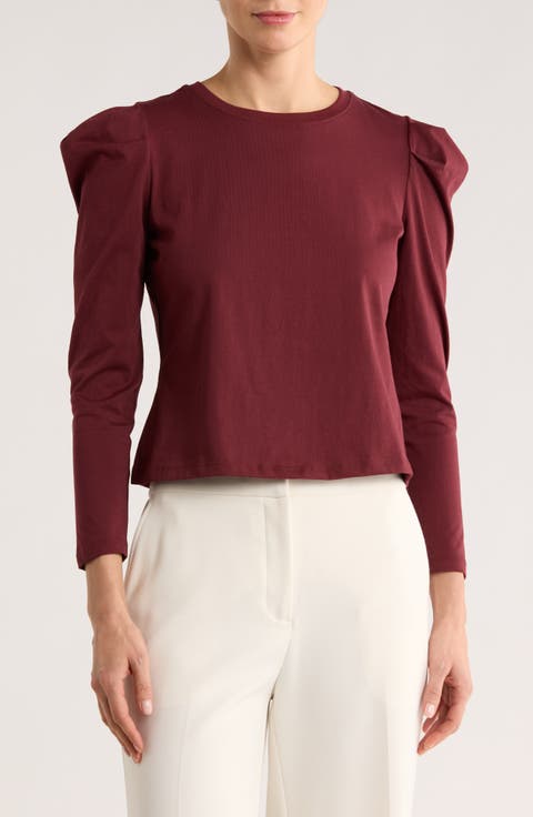 Pleated Shoulder Top