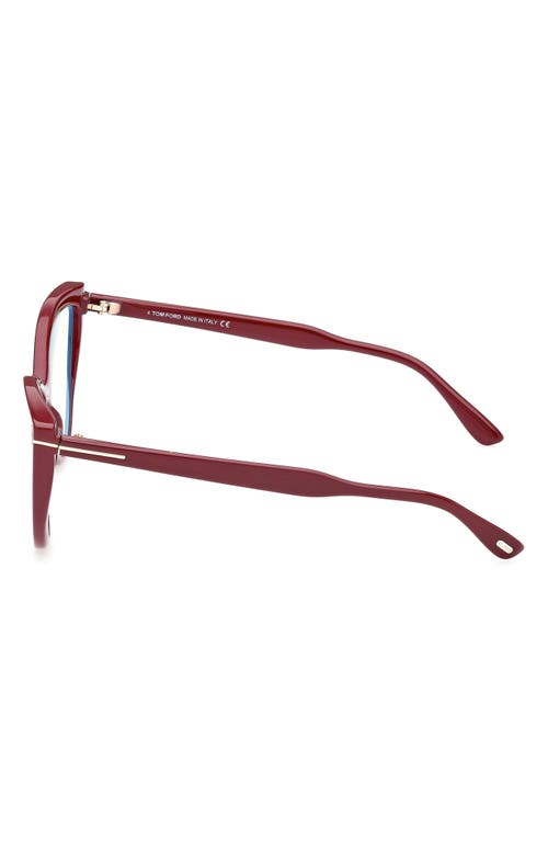 Tom Ford 56mm Blue Light Blocking Glasses In Pink