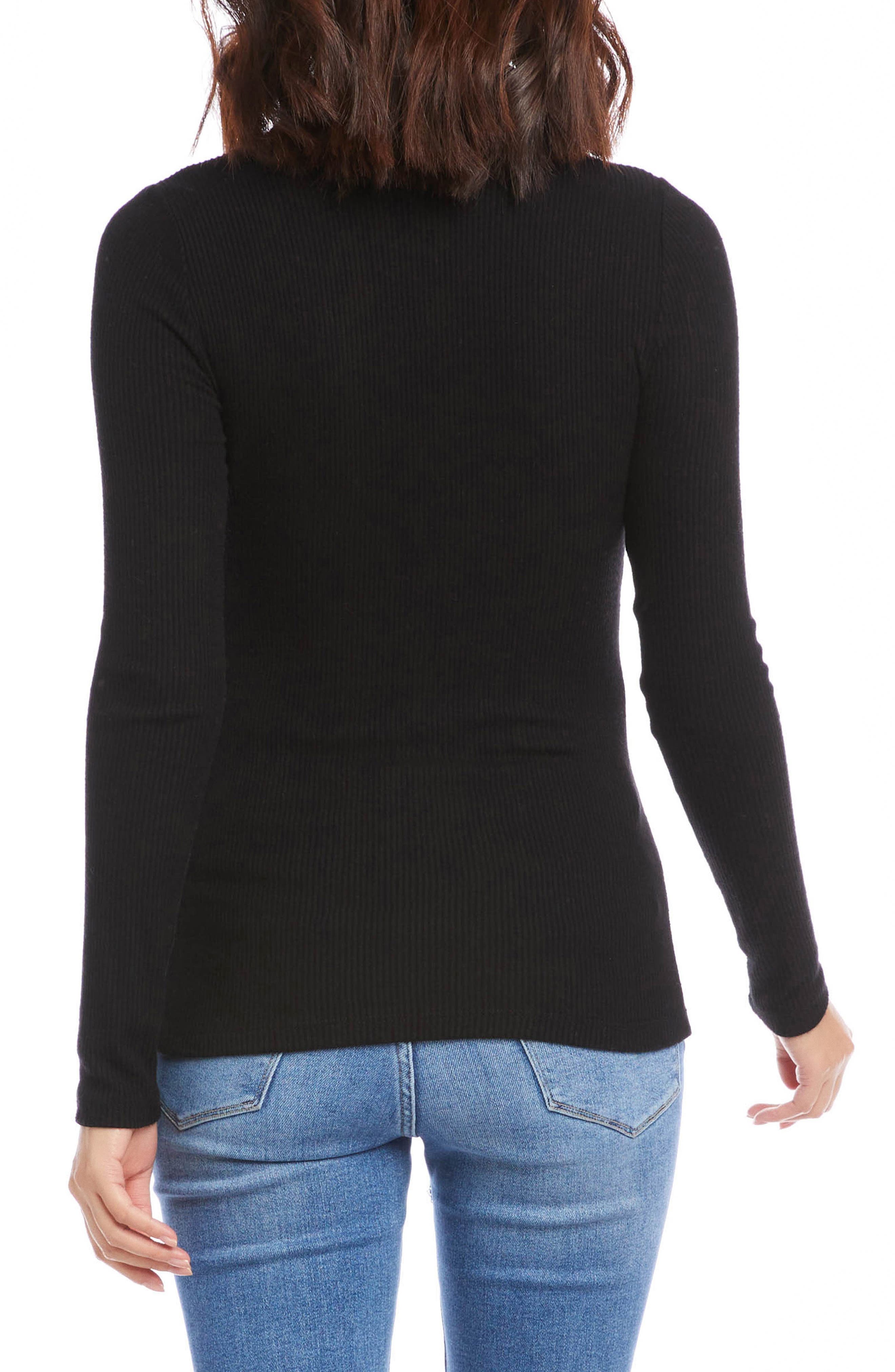 Rib Turtleneck Top - image 2