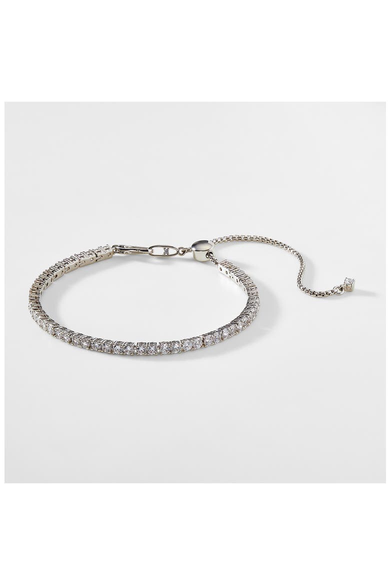 Love All Tennis Bracelet, Alternate, color, RHODIUM