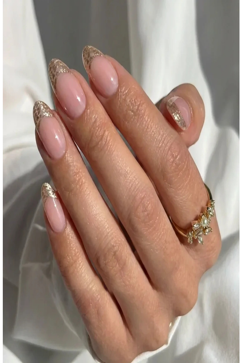 Athena Aurora Almond Press-On Nails, Alternate, color, Athena Aurora
