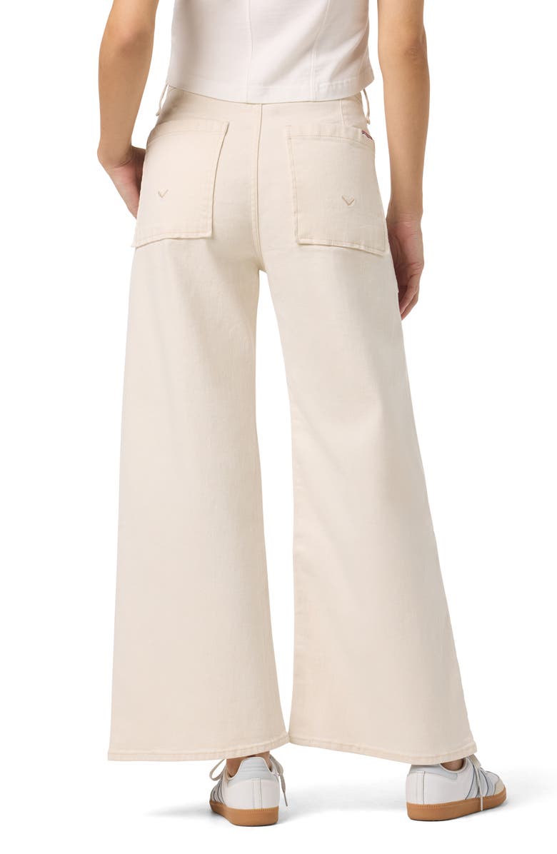 Hudson Jeans Jolene High Waist Wide Leg Jeans, Alternate, color, Ecru