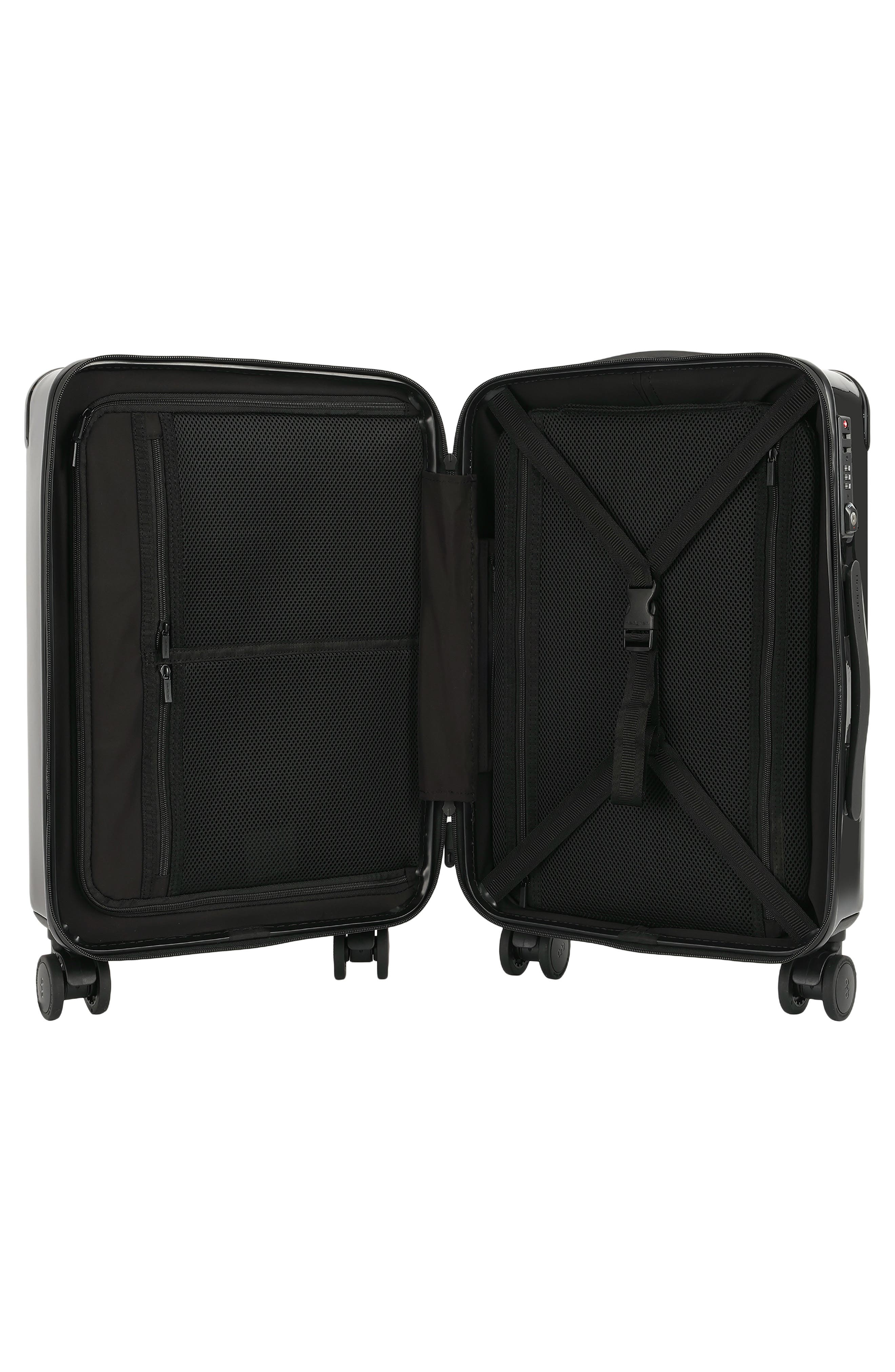 Hedgren Nostos Glossy Spinner Carry-On, Alternate, color, Nocturne