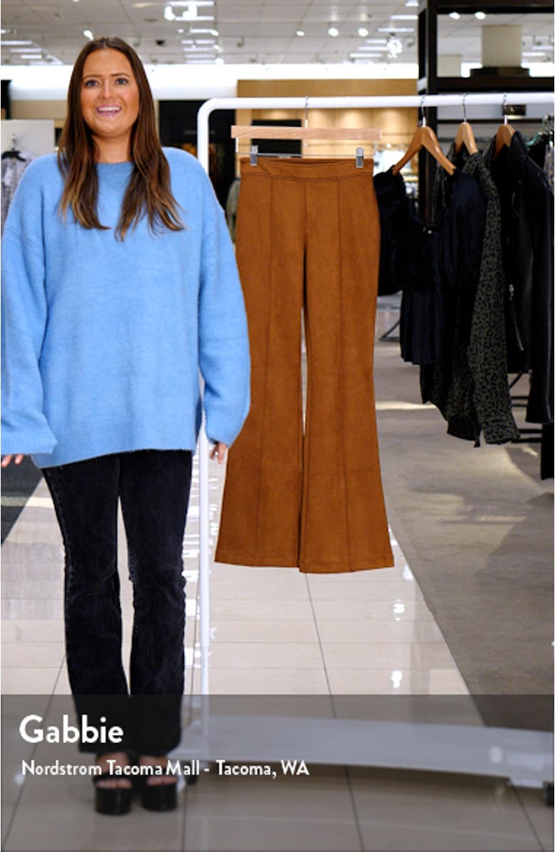 Faux Suede Flare Pants, sales video thumbnail