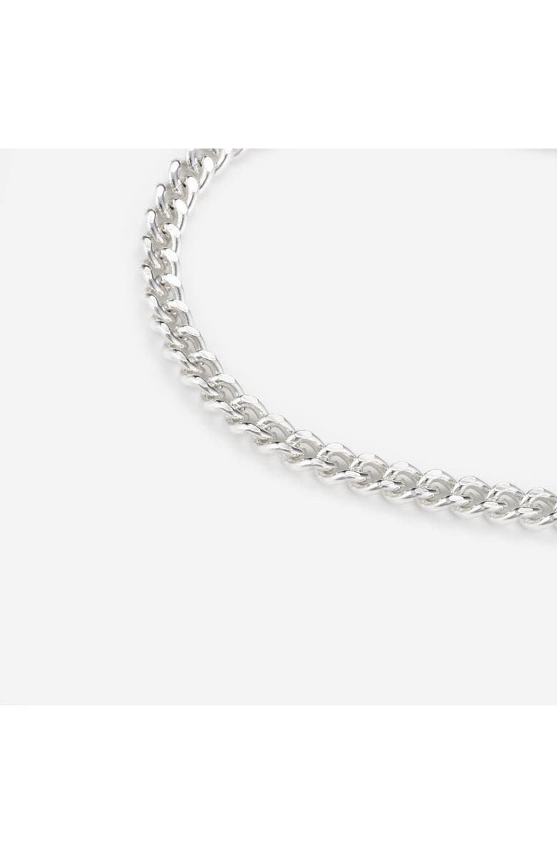 7879 Baby Filed Curb Chain Necklace, Alternate, color, Silver