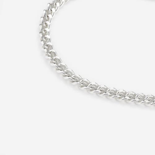 7879 Baby Filed Curb Chain Necklace In Gray