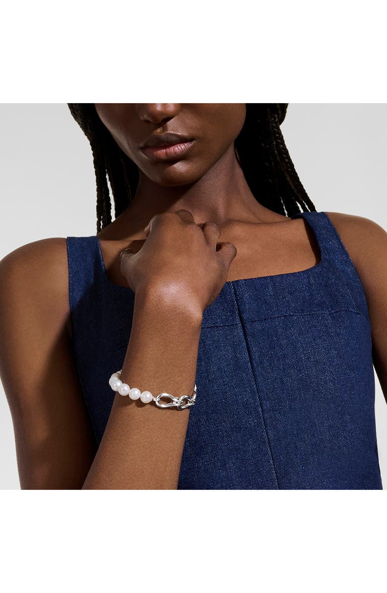 John Hardy Surf Bracelet, Sterling Silver, Pearls, 10.5mm, Alternate, color, Sterling Silver