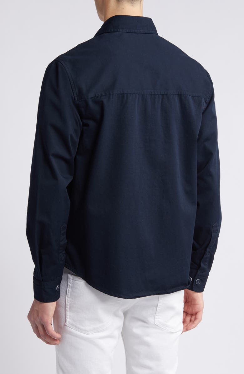 BOSS Owen Solid Button-Up Shirt, Alternate, color, Dark Blue