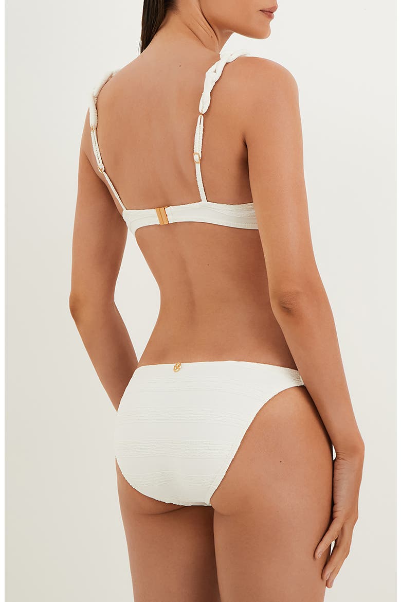 Leanne Jacquard Bikini Bottoms, Alternate, color, WHITE MULTI