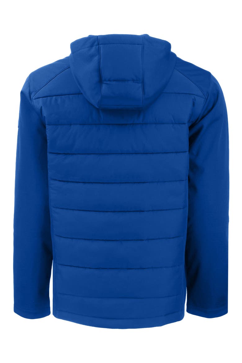 Evoke Hybrid Softshell Hooded Jacket, Alternate, color, TOUR BLUE