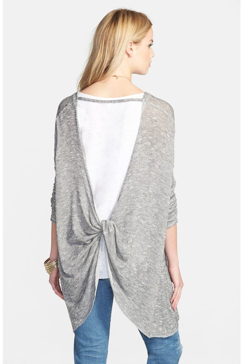 'Chasing You' Drop Shoulder Hacci Top, Alternate, color, IVORY