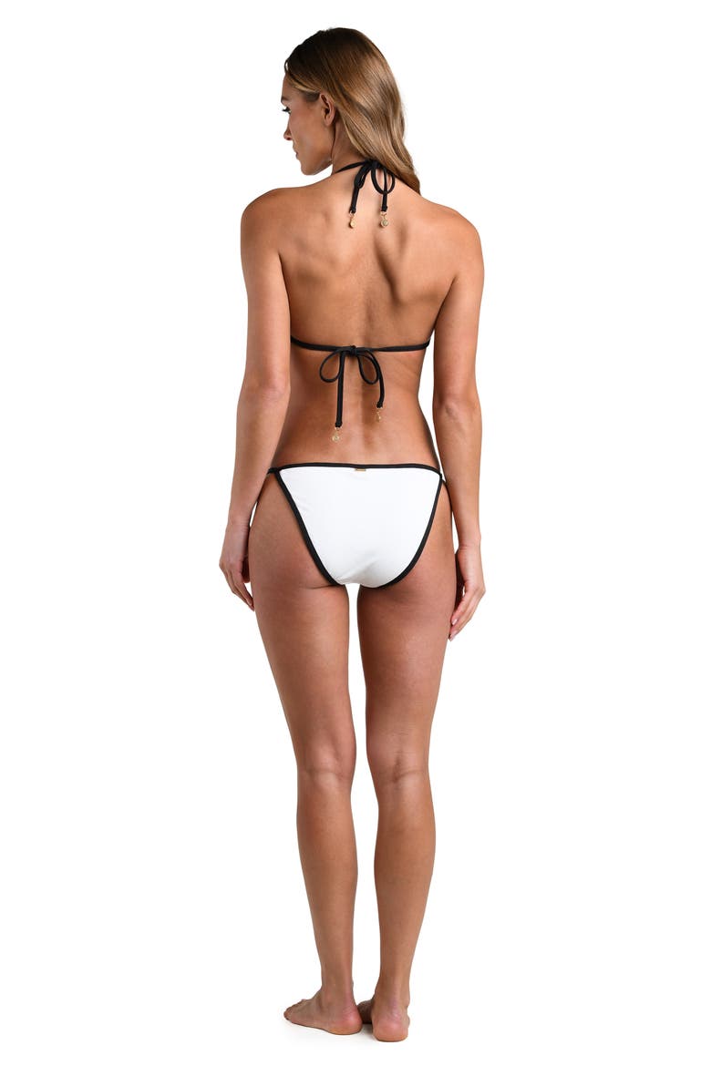 Fine Line Underwire Triangle Bikini Top, Alternate, color, WHITE
