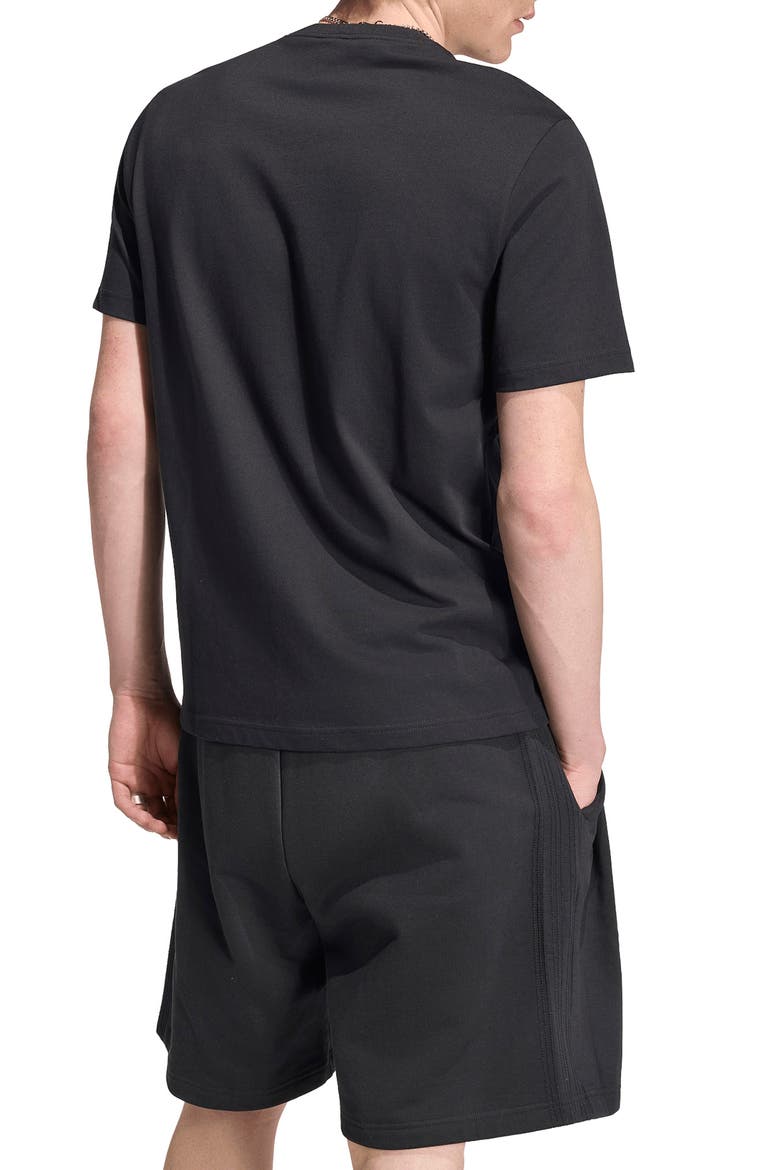 Trefoil Essentials Cotton T-Shirt, Alternate, color, BLACK