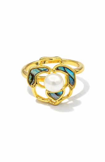 Freshwater Pearl Blossom Ring