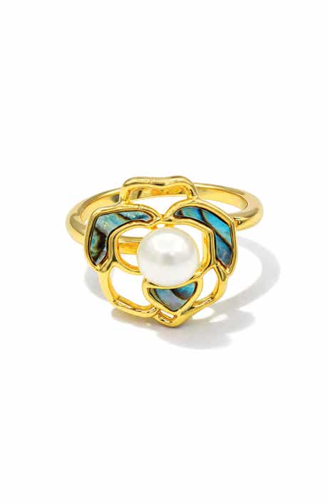 Freshwater Pearl Blossom Ring