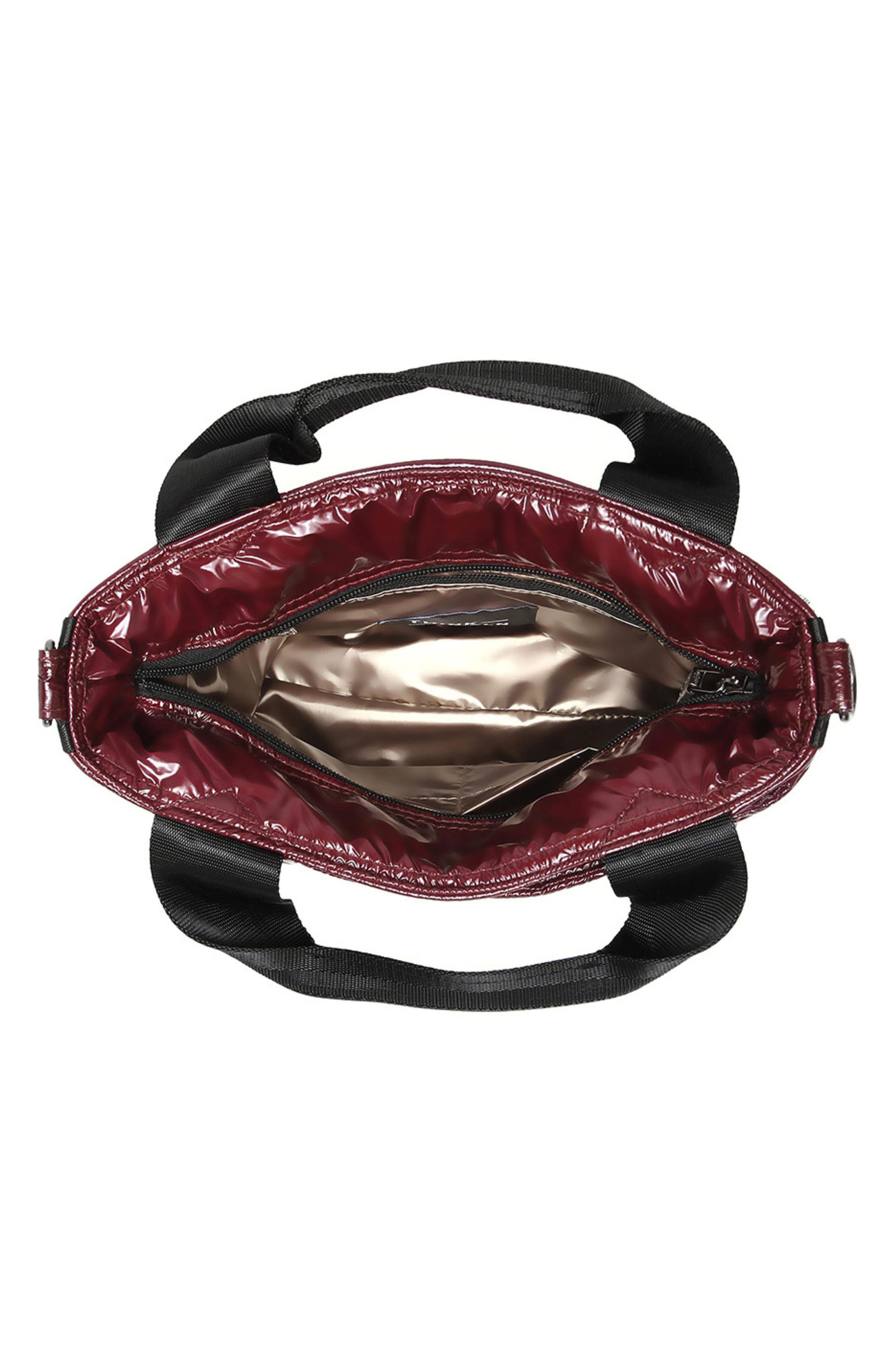 Rebel Quilted Tote, Alternate, color, GLOSSY DEEP BURGUNDY