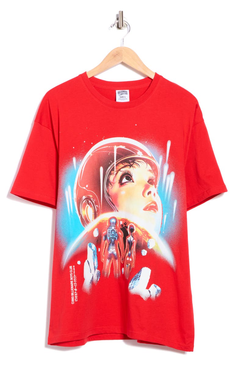 Billionaire Boys Club Abyss Cotton Graphic T-Shirt, Alternate, color, Red