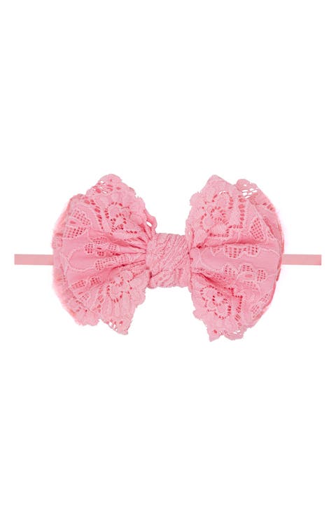 Fab Lace Skinny Bow Headband (Baby)
