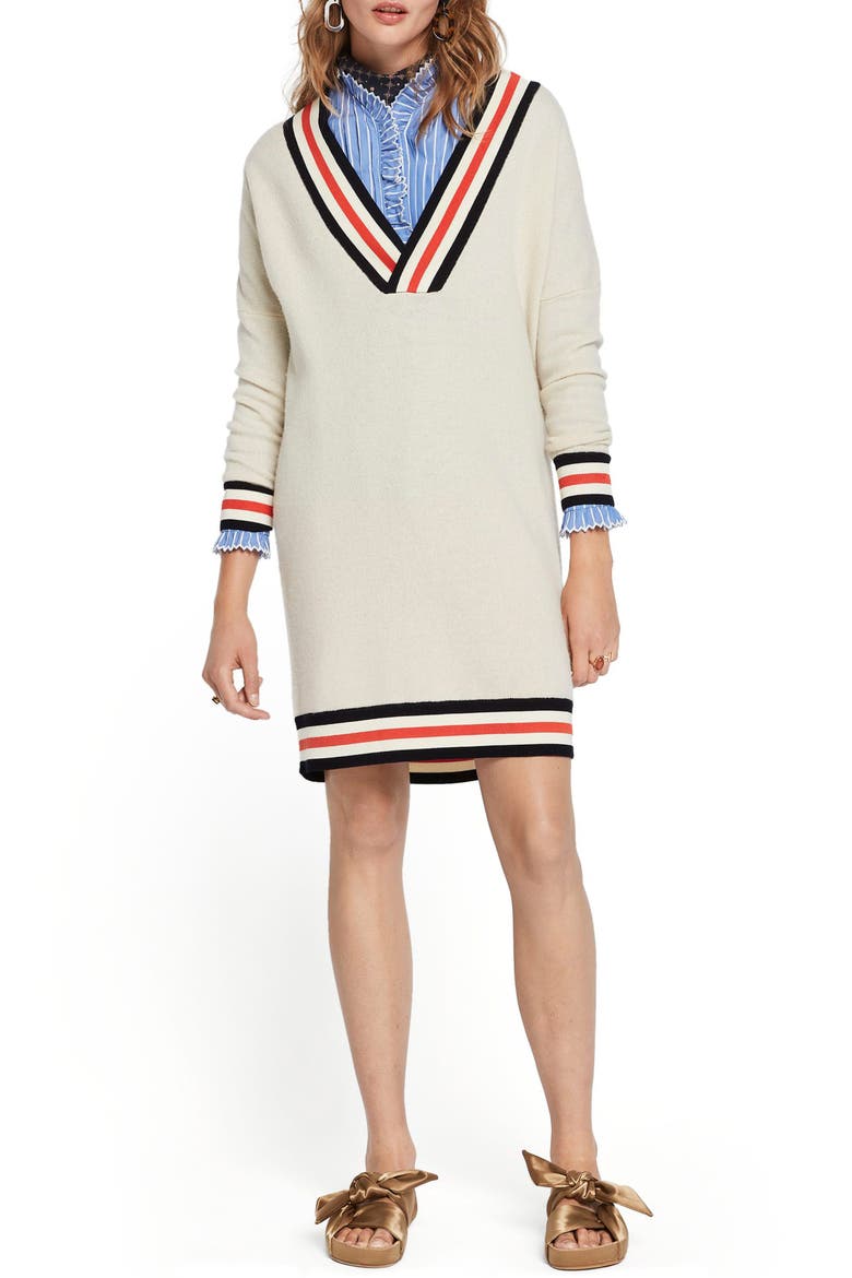 Luxury Lambswool Longline Sweater, Main, color, ECRU