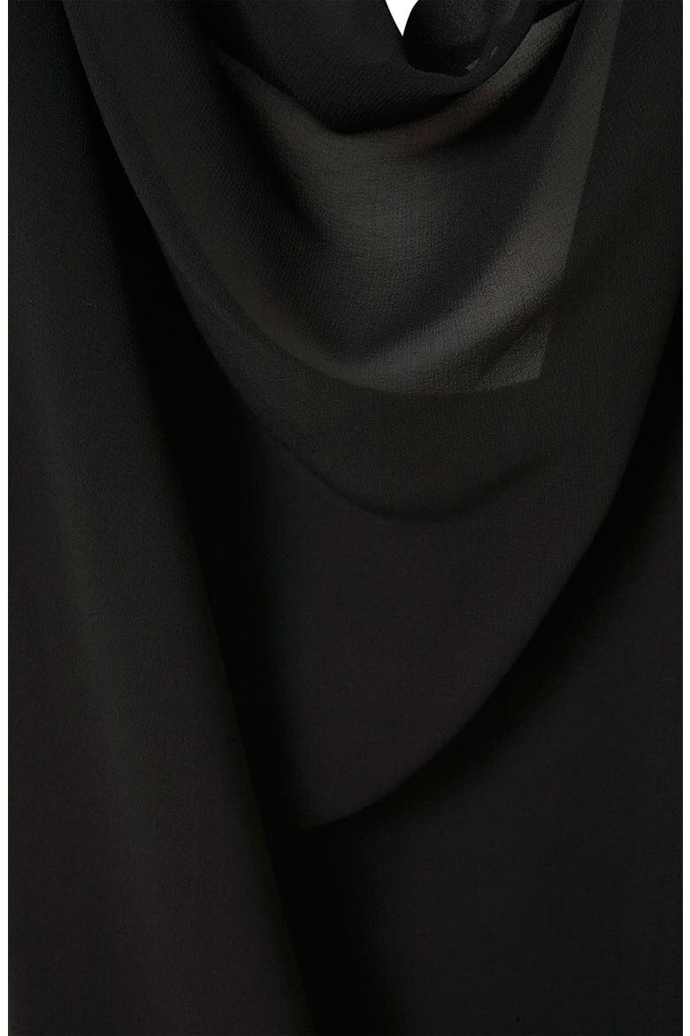 Open Drape Back Shirtdress, Alternate, color, BLACK
