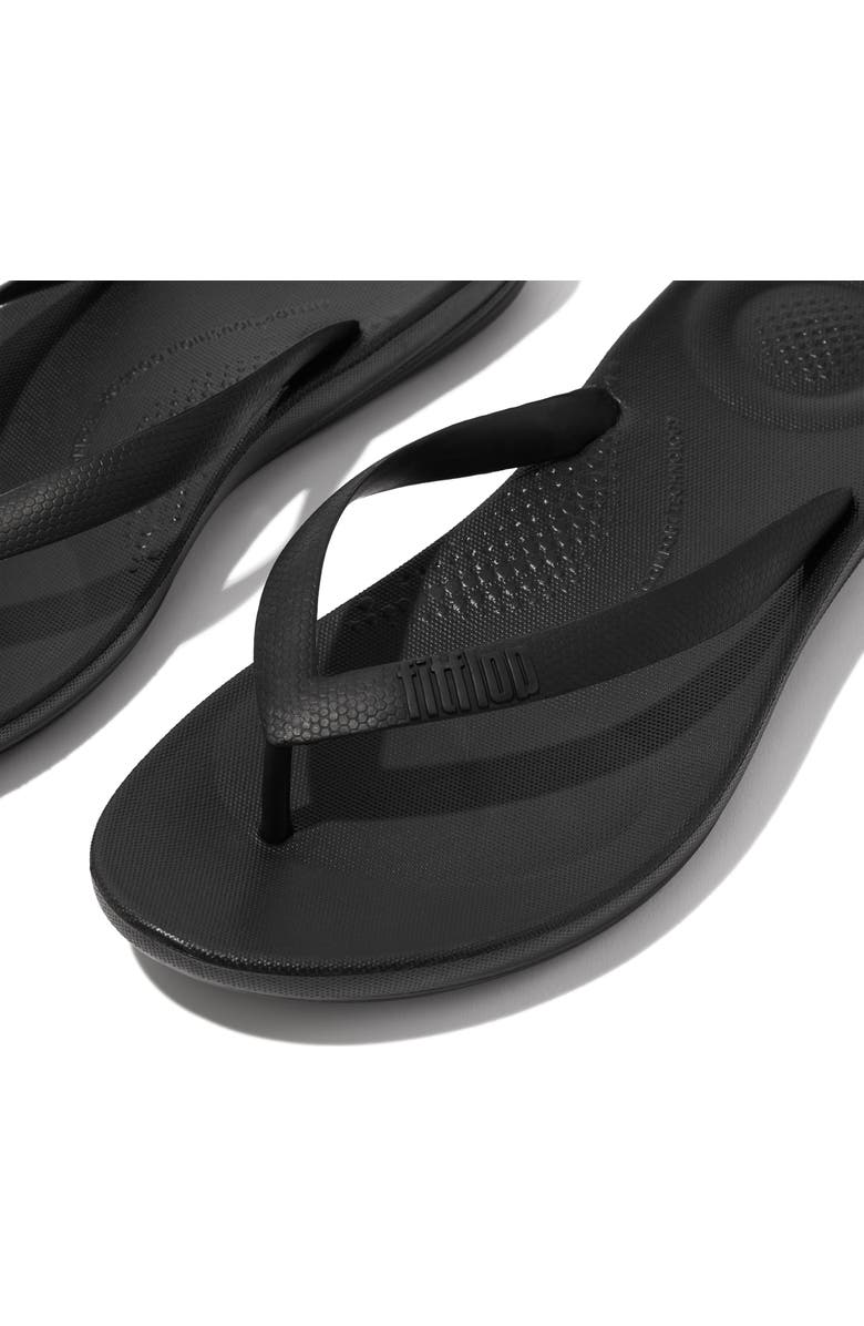 FitFlop Iqushion ergonomic flip-flops, Alternate, color, Black