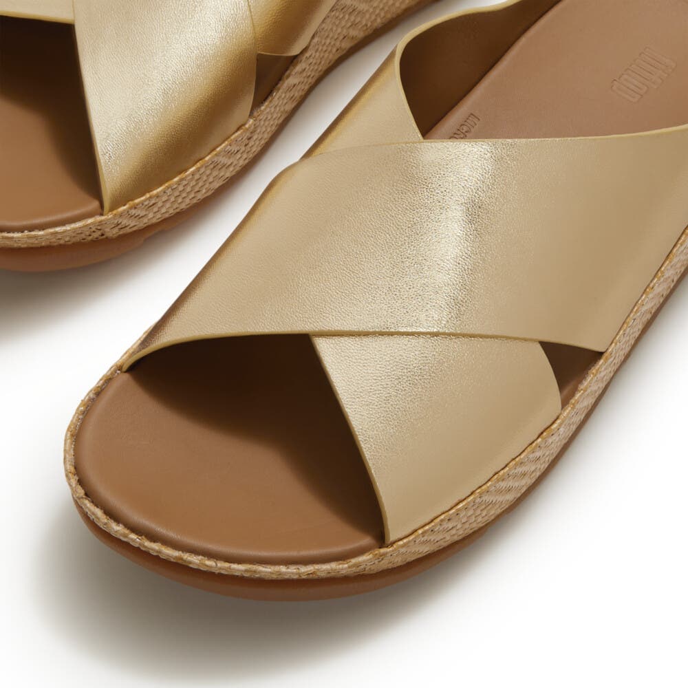 FitFlop Lulu Lux Graphic-Weave Sandal, Alternate, color, Platino